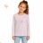 Long sleeve T-shirt for girls (134-164) KUGO PC2537