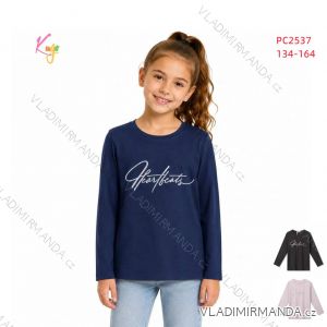 Long sleeve T-shirt for girls (134-164) KUGO PC2537