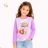 Long sleeve T-shirt for children's girls (98-128) KUGO ST3618