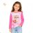 Long sleeve T-shirt for children's girls (98-128) KUGO ST3618