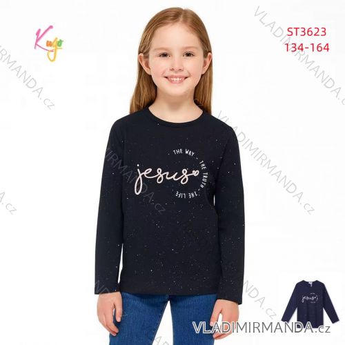 Long sleeve T-shirt for girls (134-164) KUGO ST3623