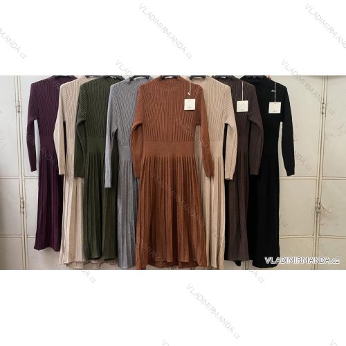 Women's long sleeve sweater dress (S/M/L ONE SIZE) ITALIAN FASHION IMC260239