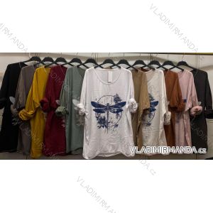Women's long sleeve T-shirt oversized (52/54/56 ONE SIZE) ITALIAN FASHION IMC260241