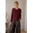 Women's long sleeve knitted sweater with buttons (S/M/L ONE SIZE) ITALIAN FASHION IMC260246