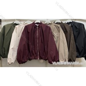 Women's long sleeve zip bomber jacket, oversized (42/46/48 ONE SIZE) ITALIAN FASHION IMC260234