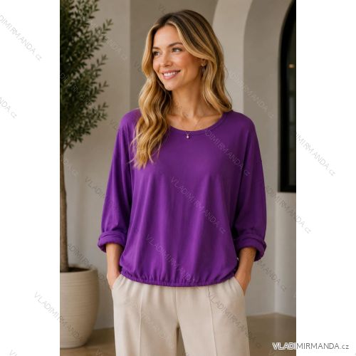 Women's long sleeve T-shirt oversized (42/44/46 ONE SIZE) ITALIAN FASHION IMC260270
