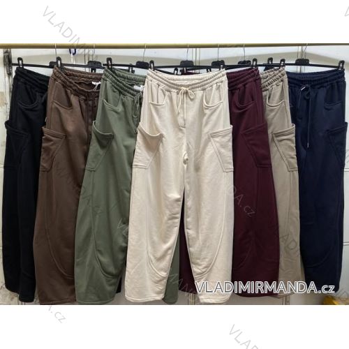 Women's long trousers with elastic (40/42/44 ONE SIZE) ITALIAN FASHION IMC260274