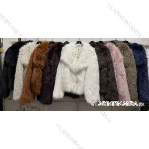 Women's long sleeve fur jacket (42/44/46 ONE SIZE) ITALIAN FASHION IMC260281