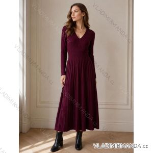 Women's long sleeve sweater dress (40/42/44/46 ONE SIZE) ITALIAN FASHION IMC260285