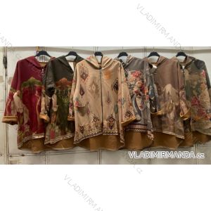 Women's long sleeve zip-up sweatshirt, oversized (48/50/52/54 ONE SIZE) ITALIAN FASHION IMC260266