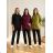 Women's long sleeve hoodie oversized (50/52/54 ONE SIZE) ITALIAN FASHION IM4260313