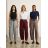 Women's trousers with belt (48/50/52/54 ONE SIZE) ITALIAN FASHION IM4260314