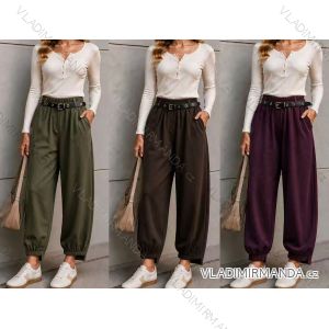 Elegant sweatpants with belt, women's oversized (42/44/46 ONE SIZE) ITALIAN FASHION IM4260310