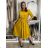 Classic shirt dress 3/4 long sleeve women's OLIVIE (M/L/XL ONE SIZE) ITALIAN FASHION IMPSS268140