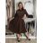 Classic shirt dress 3/4 long sleeve women's OLIVIE (M/L/XL ONE SIZE) ITALIAN FASHION IMPSS268140