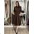 Classic shirt dress 3/4 long sleeve women's OLIVIE (M/L/XL ONE SIZE) ITALIAN FASHION IMPSS268140