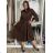 Classic shirt dress 3/4 long sleeve women's OLIVIE (M/L/XL ONE SIZE) ITALIAN FASHION IMPSS268140