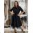 Classic shirt dress 3/4 long sleeve women's OLIVIE (M/L/XL ONE SIZE) ITALIAN FASHION IMPSS268140