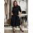 Classic shirt dress 3/4 long sleeve women's OLIVIE (M/L/XL ONE SIZE) ITALIAN FASHION IMPSS268140