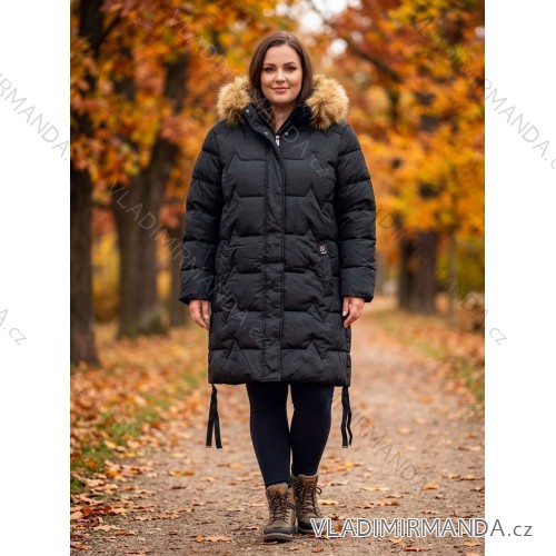 Winter jacket with hood long sleeve women's oversized 3XL-7XL) ITALIAN FASHION PMWHH25KK60654/DUR 3XL black