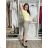 Women's summer stretch shorts (S/M/L) ITALIAN FASHION IMS24006 S / M / L Dark beige