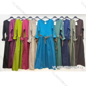 Elegant sweatpants with belt, women's oversized (42/44/46 ONE SIZE) ITALIAN FASHION IM4260310