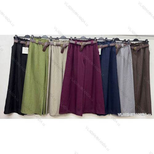 Elegant sweatpants with belt, women's oversized (42/44/46 ONE SIZE) ITALIAN FASHION IM4260310
