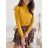 Men's turtleneck turtleneck mustard (uni sm) ITALIAN FASHION IM519563 S / M žlutá hořčicová