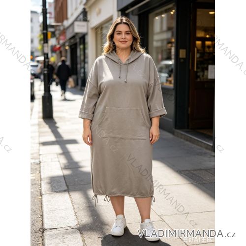 Elegant sweatpants with belt, women's oversized (42/44/46 ONE SIZE) ITALIAN FASHION IM4260310