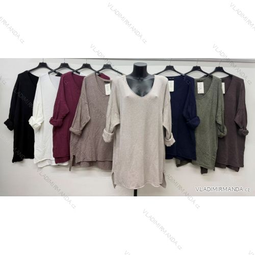 Elegant sweatpants with belt, women's oversized (42/44/46 ONE SIZE) ITALIAN FASHION IM4260310