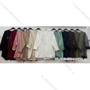Elegant sweatpants with belt, women's oversized (42/44/46 ONE SIZE) ITALIAN FASHION IM4260310