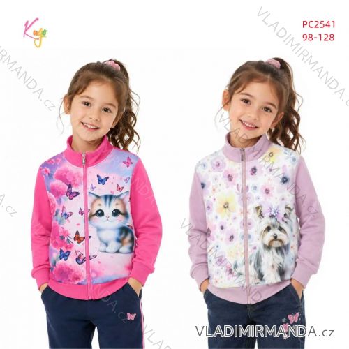 Zip-up sweatshirt for children, infants, girls and boys (80-110) KUGO FM7060