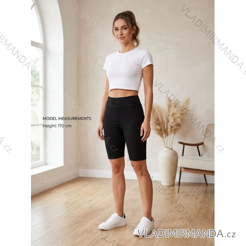 Legíny bavlněné dlouhé dámské (S-XL) TURECKÁ MÓDA TMWL22099/DUR L / XL black