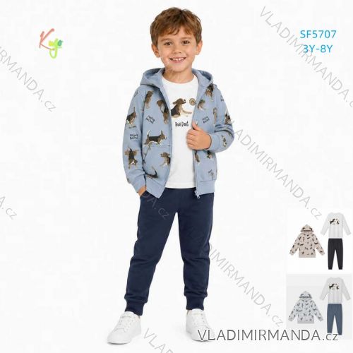 Zip-up sweatshirt for children, infants, girls and boys (80-110) KUGO FM7060