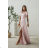Women's (34-38) POLISH FASHION PMLWD24AMELIA Strapless Sequin Long Party Dress rose old rose 48