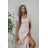 Women's (34-38) POLISH FASHION PMLWD24AMELIA Strapless Sequin Long Party Dress rose old rose 48