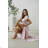 Women's (34-38) POLISH FASHION PMLWD24AMELIA Strapless Sequin Long Party Dress rose old rose 48