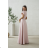 Women's (34-38) POLISH FASHION PMLWD24AMELIA Strapless Sequin Long Party Dress rose old rose 48