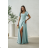 Women's (34-38) POLISH FASHION PMLWD24AMELIA Strapless Sequin Long Party Dress olive green 48