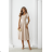 Women's (34-38) POLISH FASHION PMLWD24AMELIA Strapless Sequin Long Party Dress beige 48