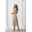 Women's (34-38) POLISH FASHION PMLWD24AMELIA Strapless Sequin Long Party Dress beige 48