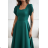 Women's (34-38) POLISH FASHION PMLWD24AMELIA Strapless Sequin Long Party Dress zelená tmavá 38