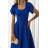 Women's (34-38) POLISH FASHION PMLWD24AMELIA Strapless Sequin Long Party Dress Royal blue 48