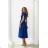 Women's (34-38) POLISH FASHION PMLWD24AMELIA Strapless Sequin Long Party Dress Royal blue 48