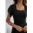 Women's (34-38) POLISH FASHION PMLWD24AMELIA Strapless Sequin Long Party Dress black 48