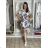 Women's short summer dress with straps (S/M ONE SIZE) ITALIAN FASHION IMPBB24B22578