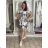 Women's short summer dress with straps (S/M ONE SIZE) ITALIAN FASHION IMPBB24B22578