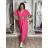 Women's short-sleeved summer shirt dress with belt (42/44/46 ONE SIZE) ITALIAN FASHION IM425036