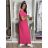 Women's short-sleeved summer shirt dress with belt (42/44/46 ONE SIZE) ITALIAN FASHION IM425036