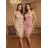 Women's elegant party long sleeve dress (S/M ONE SIZE) ITALIAN FASHION IM322282